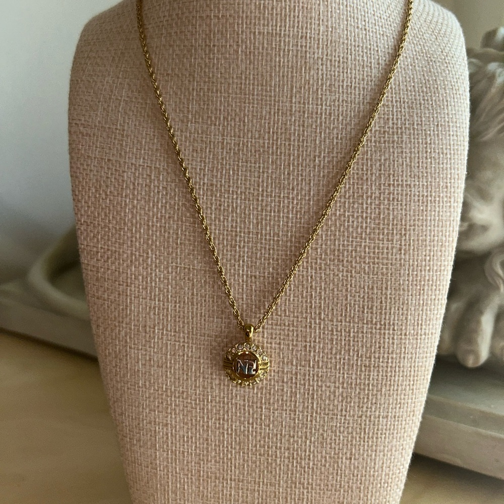 Nina Ricci Gold Logo Necklace